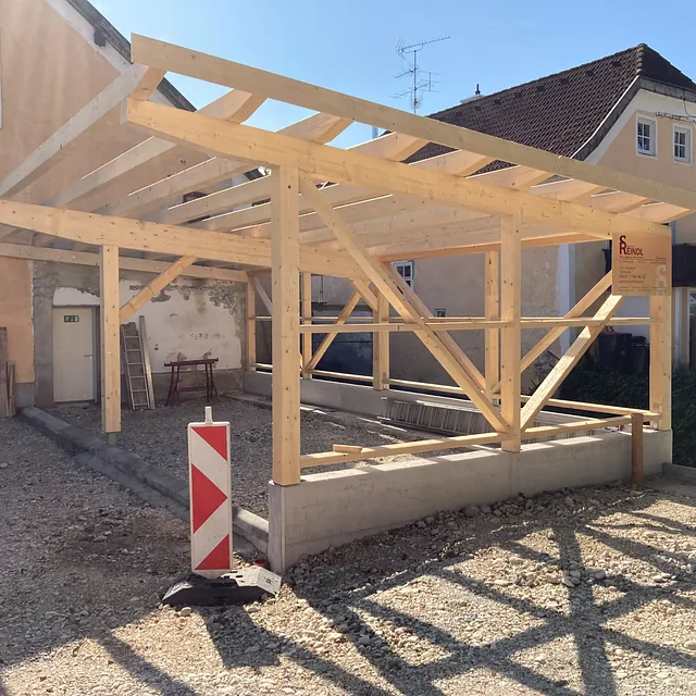 Carport aus Holz