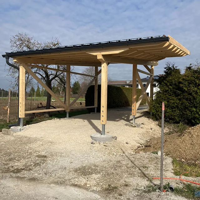 Carport aus Holz