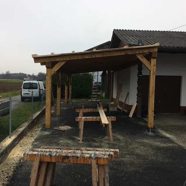 Carport aus Holz