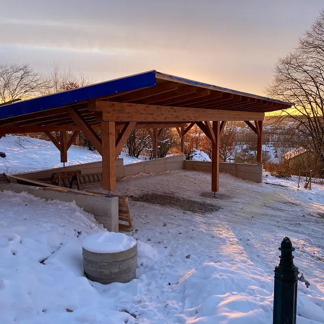 Carport aus Holz