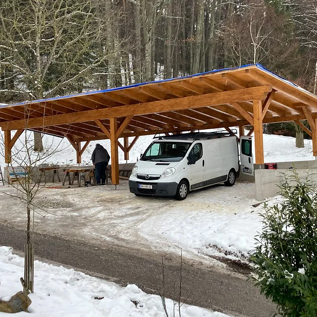 Carport aus Holz